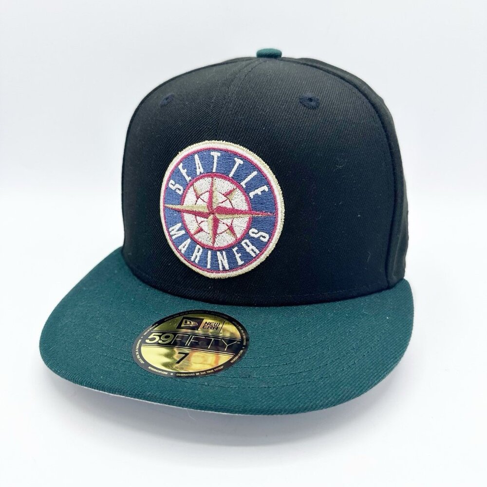 New Era Seattle Mariners MLB 30th Anniversary Two Tone 59FIFTY Fitted Hat Sz 7